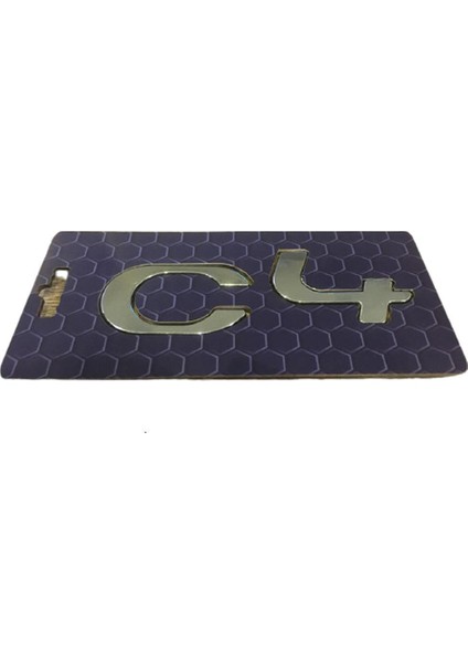 Citroen C4 Yazısı Küçük Tip 88 mm - 30 mm