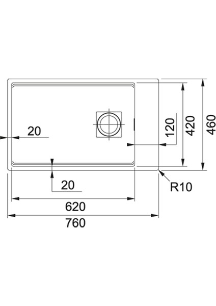 Kng 110-62 Stone Grey Tezgah Altı Kubus Eviye fiyatları
