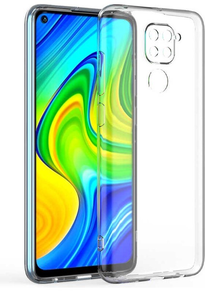Xiaomi Redmi Note 9 Uyumlu Kılıf Kamera Korumalı Şeffaf Slim Fit Süper Silikon Kapak