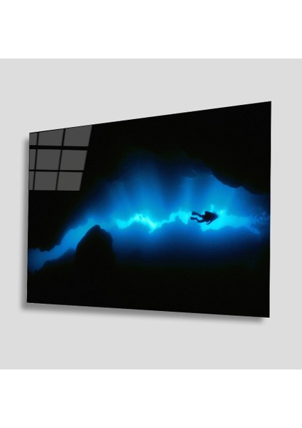 Sualtı Canlıları Cam Tablo 4mm Dayanıklı Temperli Cam