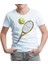 Lordd T-Shirt Tenis - Raket ve Top Beyaz Çocuk T-Shirt 1