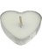 Kalp Tealight Mum Kalp Modeli - 50 Adet Beyaz 1