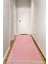 Dekoratif Saçaklı Pembe Yumuşak Dokulu Post Peluş Yolluk Halı 100 x 150 cm 1