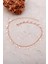 Oval Pullu Rose Gümüş Halhal 303 2