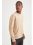 Oversize Fit Bisiklet Yaka Basic Pamuklu Sweatshirt T4984AZ21AU 3