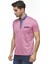 Erkek Mor Kısa Kollu Merserize Polo T-shirt, OT-P-21004 1