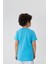 Bisiklet Yaka Baskılı Mavi Erkek Çocuk T-Shirt 4
