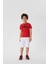 Bisiklet Yaka Kısa Kol Baskılı Kırmızı Erkek Çocuk T-Shirt 1
