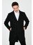 Slim Fit Pamuklu Düğmeli Kaşe Kaban Erkek Kaban 5840098 3