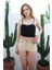 Lazer Kesim Mini Jean Kadın Şort 2366-862 Krem 2