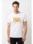 Pubg Logo1 Siyah Baskılı Beyaz Erkek Örme Tshirt 1