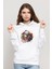 Anime Tokyo Ghoul Kaneki Manga Baskılı Beyaz Kadın Örme Kapşonlu Sweatshirt Uzun Kol 1