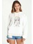 Anime Fairy Tail Glass Guild Emblem Baskılı Beyaz Kadın Örme Kapşonlu Sweatshirt Uzun Kol 1