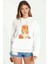 Anime One Piece Baskılı Beyaz Kadın Örme Kapşonlu Sweatshirt Uzun Kol 1