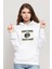 Pubg Winner 3 Lvl Kask Baskılı Beyaz Kadın Örme Kapşonlu Sweatshirt Uzun Kol 1