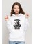 Anime Dragon Ball Training Baskılı Beyaz Kadın Örme Kapşonlu Sweatshirt Uzun Kol 1