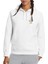 Bitkin Uykusuz Yorgun Baykuş Göğüs Baskılı Beyaz Kadın Örme Kapşonlu Sweatshirt Uzun Kol 1