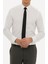 Giyim Erkek Slim Fit Düz Beyaz Gömlek 1
