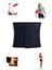 Spor Byfit Geniş Neopren Termal Bel Korsesi + Denge Topu + Pilates Bandı + Atlama Ipi - 4'lü Set 1