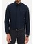 Giyim Erkek Slim Fit Düz Lacivert Gömlek 1