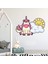 Gülen Bulut Unicorn Gökkuşağı Dekoratif Çocuk Odası Duvar Sticker 1