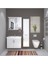 Lotus 80 cm MDF Üzeri Lake Banyo Takımı ve Boy Dolabı 1