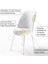 Concept Dexa Serisi Üst Kalite 1.sınıf Zebra Desen Metal, Beyaz Ayaklı Sandalye 2