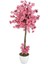 Yapay Ağaç Açık Pembe Bahar Dalı Japon Kiraz Çiçeği Beyaz Saksılı 90CM 1