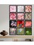 Gift 12 Parça Çerçeve Görünümlü Ahşap Tablo Seti (55X75CM)-6 1