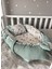 Pike Kumaş ve Poplin Kumaş Ceylan Tasarım Ponponlu 3'lü Babynest Set 3