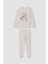 Kız Çocuk Baskılı Uzun Kollu Pijama Takımı U9589A621AU 1