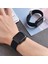Apple Watch Uyumlu Series SE/10/9/8/7/6/5/4/3 46mm-45mm-44mm-42mm Ayarlanabilir Klipsli Örgü Kordon, Lacivert 4