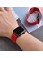 Apple Watch Uyumlu Series SE/10/9/8/7/6/5/4/3 42mm-41mm-40mm-38mm Ayarlanabilir Klipsli Örgü Kordon, Kırmızı 4