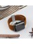 Apple Watch Uyumlu Series SE/10/9/8/7/6/5/4/3 42mm-41mm-40mm-38mm Ayarlanabilir Klipsli Örgü Kordon, Taba 5