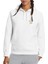 Üzgün Ağlayan Baykuş Göğüs Baskılı Beyaz Kadın Örme Kapşonlu Sweatshirt Uzun Kol 1