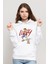 Anime Luffy One Piece Baskılı Beyaz Kadın Örme Kapşonlu Sweatshirt Uzun Kol 1