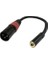 3.5 mm Dişi-Xlr Erkek Çevirici Kablo 20 cm 1
