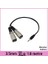 3.5 mm Stereo Jack Plug Stereo Dual 3 Pin Xlr Male Ses Kablosu - Siyah - 1.8 M 1