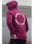 Bordo Baskılı Sweatshirt 5306 1