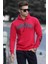 Kırmızı Baskılı Erkek Sweatshirt 5312 1