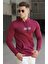 Bordo Baskılı Erkek Sweatshirt 5305 1