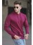 Bordo Baskılı Sweatshirt 5304 1
