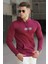 Bordo Baskılı Erkek Sweatshirt 5305 1