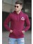 Bordo Baskılı Sweatshirt 5303 2