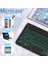 Tablet ve Telefonlar Için Rgb LED Işıklı Bluetooth Klavye Şarjlı Kablosuz - AL2670 Siyah 3