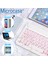Tablet ve Telefonlar Için Rgb LED Işıklı Bluetooth Klavye Şarjlı Kablosuz - AL2670 Beyaz 3