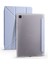 Samsung Galaxy Tab A7 10.4 T500 2020 Kılıf Kalem Bölmeli Tri Folding Smart Standlı Pu Deri Arkası Yumuşak Silikon 360 Tam Koruma Mavi 1
