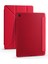 Samsung Galaxy Tab S6 Lite P610 Kılıf Kalem Bölmeli Tri Folding Smart Standlı Pu Deri Arkası Yumuşak Silikon 360 Tam Koruma Kırmızı 1