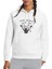 The Witcher Play Gwent With Me Baskılı Beyaz Kadın Örme Kapşonlu Sweatshirt Uzun Kol 1