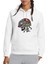 Pubg Helmet Kurukafa Skull Baskılı Beyaz Kadın Örme Kapşonlu Sweatshirt Uzun Kol 1